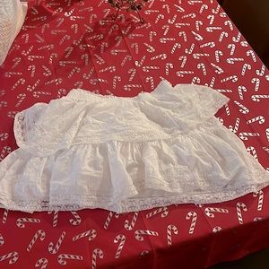 White Cute Lacey skirt 🤍